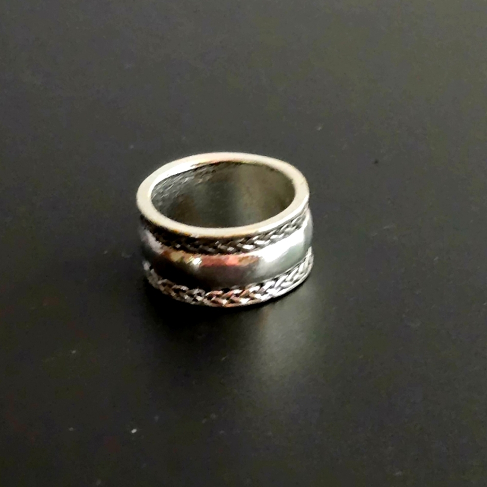 SILVER EXTRA WIDE LADIES NEW SIZE 6 RING